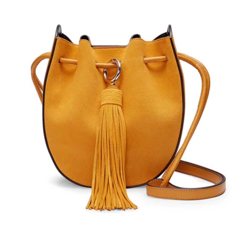 Rebecca Minkoff Lulu Glow Tassel Crossbody Bucket Bag
